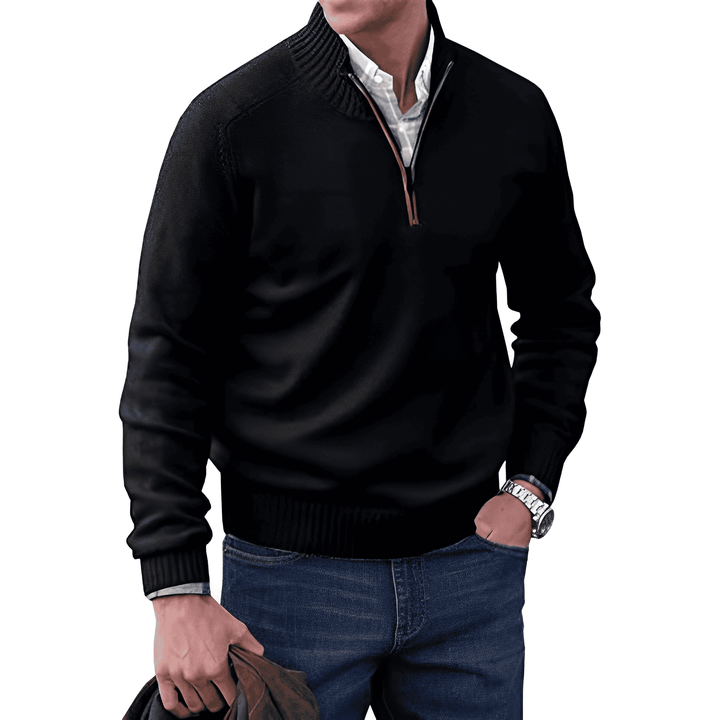 EMILIO™|ELEGANT ZIPPER SWEATER