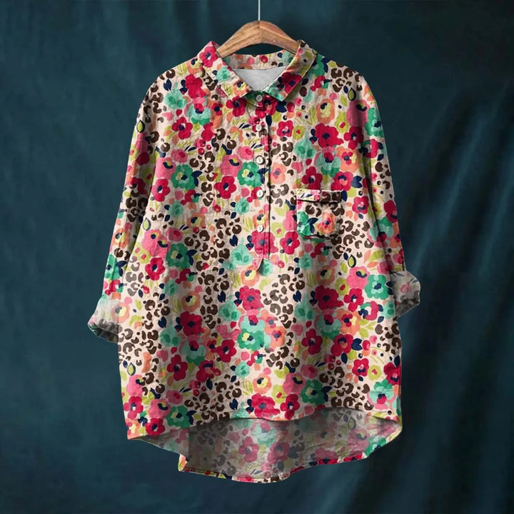 SIMONA™|ELEGANT FLORAL SHIRT