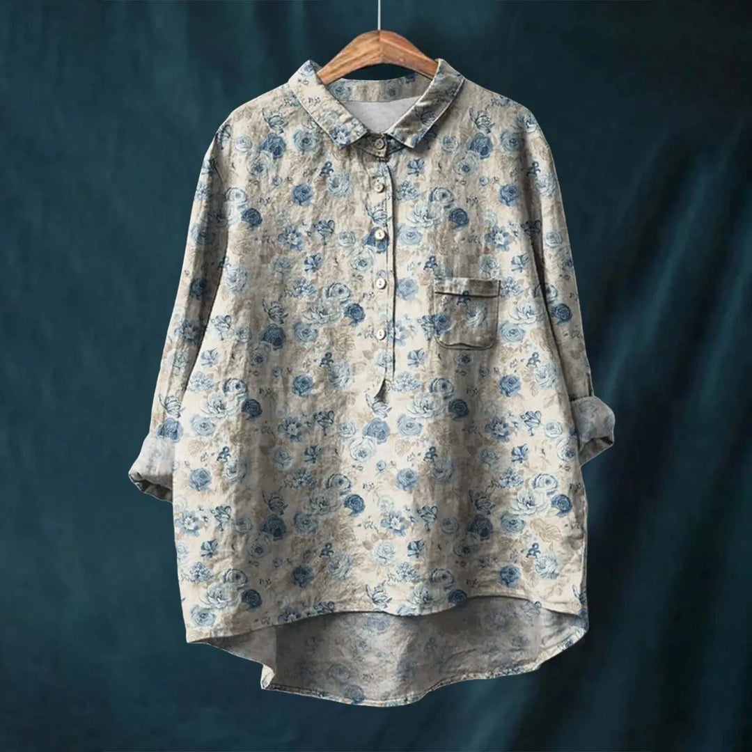 SIMONA™|ELEGANT FLORAL SHIRT