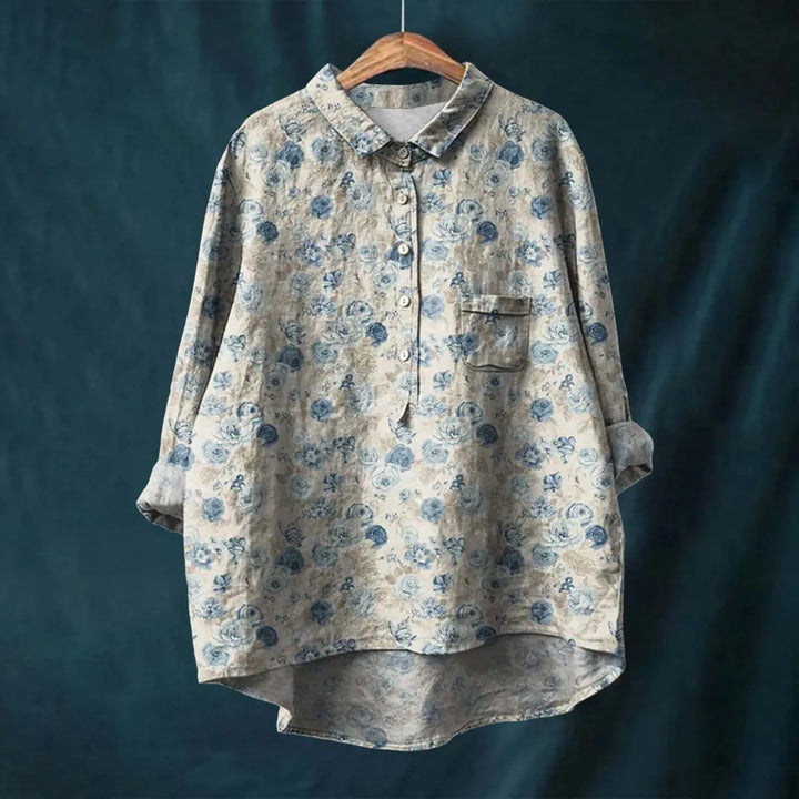 SIMONA™|ELEGANT FLORAL SHIRT