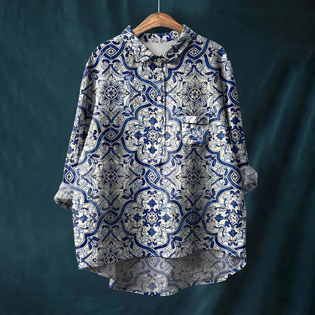 SIMONA™|ELEGANT FLORAL SHIRT