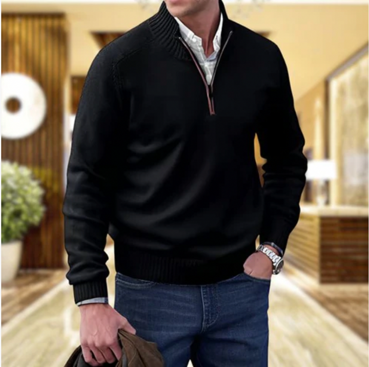 EMILIO™|ELEGANT ZIPPER SWEATER