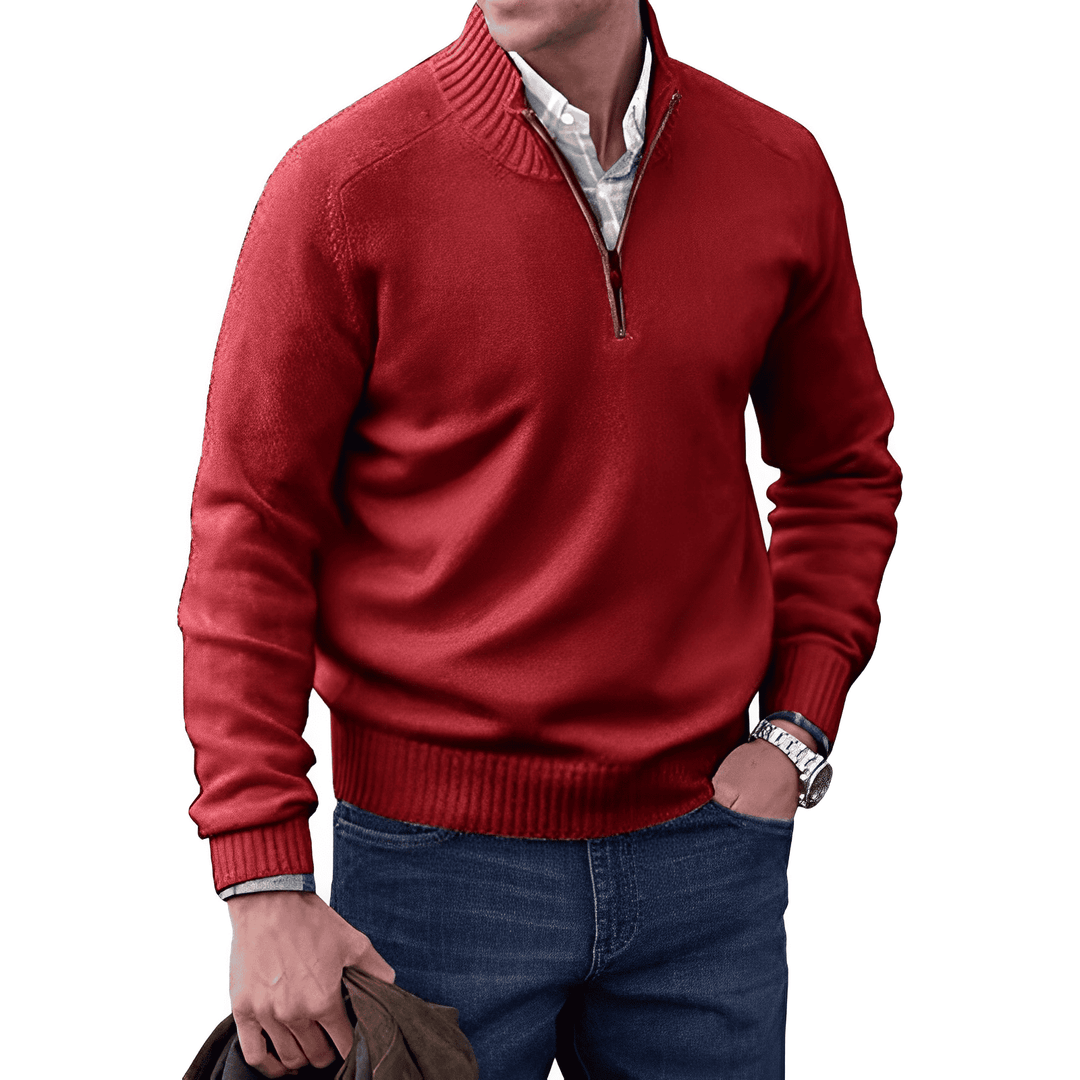 EMILIO™|ELEGANT ZIPPER SWEATER