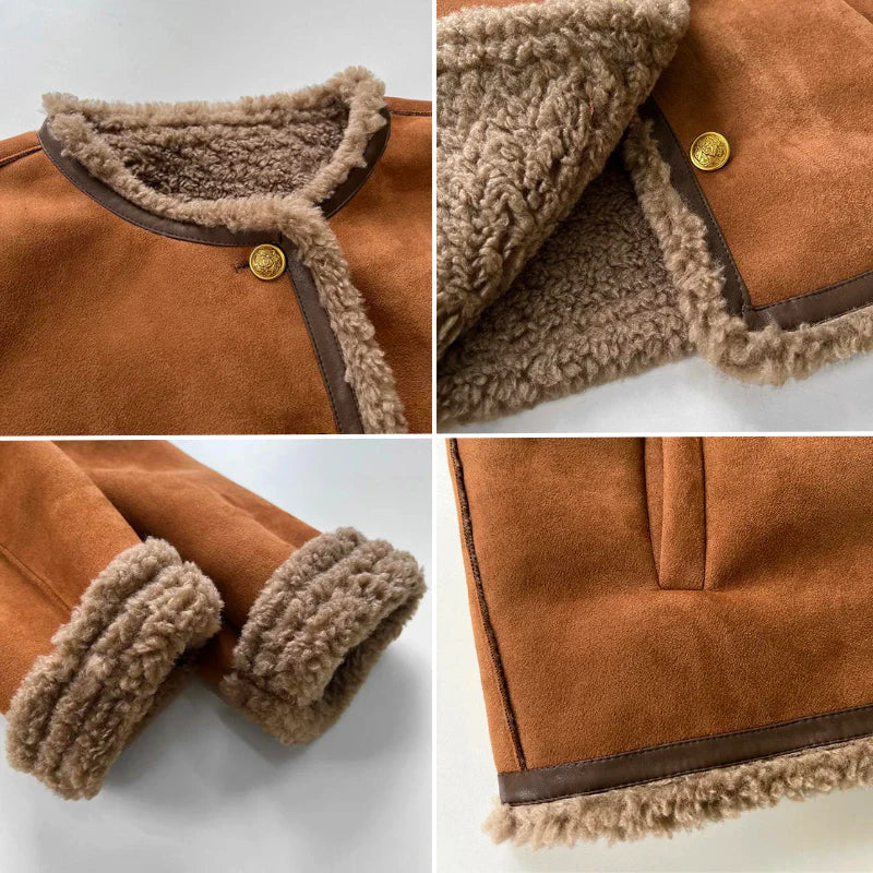 ROSALIA™|GIACCA ABBOTTONATA EN SHEARLING